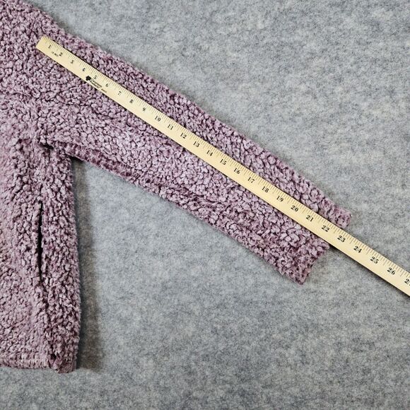 Dylan Women's Mottled Pink Size S Quarter‎ Zip Sherpa/Fleece Faux Fur Pullover - Picture 14 of 16